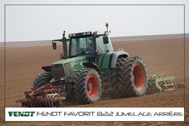 FendtFavorit822JumelageArriereG1 Tracteur Fendt Favorit 822 Jumelage Arrière Gen 1
