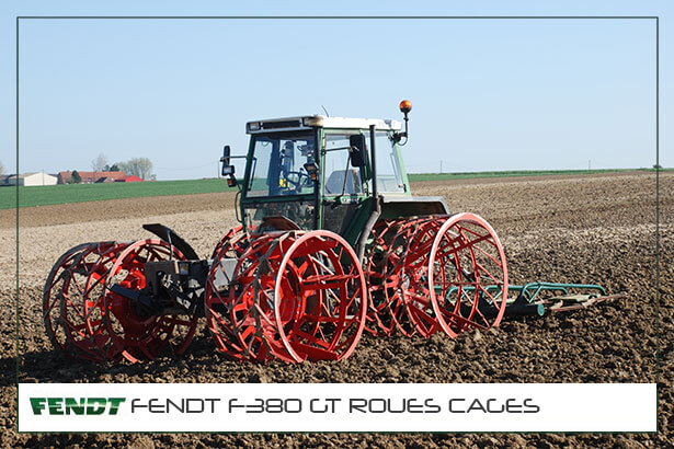 FendtF380GtRouesCages Tracteur Fendt 380 GT roues cages