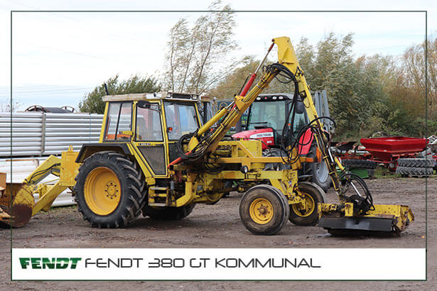 Fendt380GtKommunal Tracteur Fendt 380 GT Kommunal jaune
